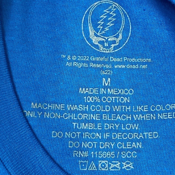 Grateful Dead Tee Lightning Skull In The Clouds Dancing Bears T-Shirt Mens Sz M - Picture 4 of 8